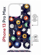 Чехол-накладка iPhone 13 Pro Max Kruche Magrope Print Виниловые пластинки