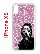 Чехол-накладка Apple iPhone XS (580677) Kruche PRINT Любовь и Крик