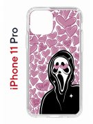 Чехол-накладка Apple iPhone 11 Pro (580658) Kruche PRINT Любовь и Крик