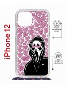 Чехол-накладка Apple iPhone 12  (598927) Kruche PRINT Любовь и Крик