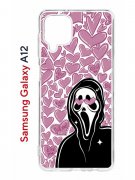 Чехол-накладка Samsung Galaxy A12 (608589) Kruche PRINT Любовь и Крик