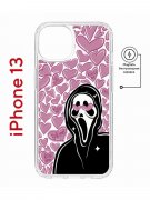 Чехол-накладка Apple iPhone 13 (610627) Kruche PRINT Любовь и Крик