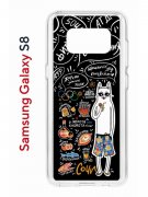 Чехол-накладка Samsung Galaxy S8 (583853) Kruche PRINT Кот Сочи