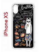 Чехол-накладка Apple iPhone XS (580677) Kruche PRINT Кот Сочи