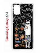 Чехол-накладка Samsung Galaxy A51 (582691) Kruche PRINT Кот Сочи