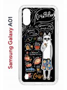 Чехол-накладка Samsung Galaxy A01/A015 (583858) Kruche PRINT Кот Сочи