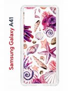 Чехол-накладка Samsung Galaxy A41 (587678) Kruche PRINT Ракушки