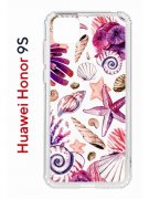 Чехол-накладка Huawei Honor 9S  (588929) Kruche PRINT Ракушки
