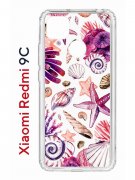 Чехол-накладка Xiaomi Redmi 9C (591325) Kruche PRINT Ракушки