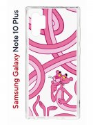 Чехол-накладка Samsung Galaxy Note 10+ (580678) Kruche PRINT Розовая Пантера