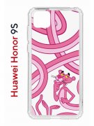 Чехол-накладка Huawei Honor 9S  (588929) Kruche PRINT Розовая Пантера