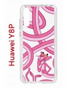 Чехол-накладка Huawei Y8p/Honor 30i/Huawei P Smart S 2020 Kruche Print Розовая Пантера