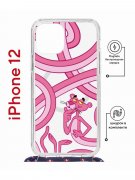 Чехол-накладка Apple iPhone 12  (598927) Kruche PRINT Розовая Пантера