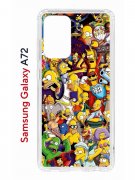 Чехол-накладка Samsung Galaxy A72 (598893) Kruche PRINT Симпсоны