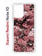 Чехол-накладка Xiaomi Redmi Note 10 (596589) Kruche PRINT цветы