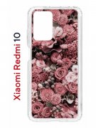 Чехол-накладка Xiaomi Redmi 10 (612846) Kruche PRINT цветы