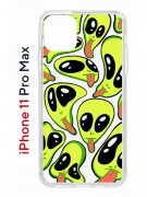 Чехол-накладка Apple iPhone 11 Pro Max (580662) Kruche PRINT Инопланетянин
