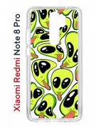 Чехол-накладка Xiaomi Redmi Note 8 Pro (585138) Kruche PRINT Инопланетянин