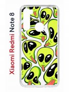 Чехол-накладка Xiaomi Redmi Note 8  (580659) Kruche PRINT Инопланетянин
