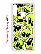 Чехол-накладка Samsung Galaxy A20S (588937) Kruche PRINT Инопланетянин