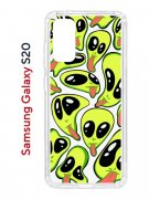 Чехол-накладка Samsung Galaxy S20 (582682) Kruche PRINT Инопланетянин