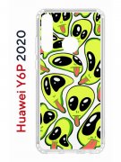 Чехол-накладка Huawei Y6p 2020 (588946) Kruche PRINT Инопланетянин