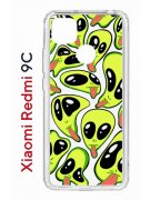 Чехол-накладка Xiaomi Redmi 9C (591325) Kruche PRINT Инопланетянин