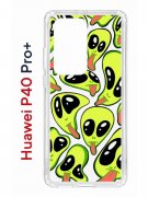 Чехол-накладка Huawei P40 Pro+ (588939) Kruche PRINT Инопланетянин
