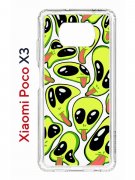 Чехол-накладка Xiaomi Poco X3 (593960) Kruche PRINT Инопланетянин