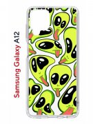 Чехол-накладка Samsung Galaxy A12 (594609) Kruche PRINT Инопланетянин