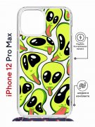 Чехол-накладка Apple iPhone 12 Pro Max (598924) Kruche PRINT Инопланетянин