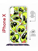 Чехол-накладка Apple iPhone X (598925) Kruche PRINT Инопланетянин
