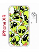 Чехол-накладка iPhone XR Kruche Magnet Print Инопланетянин