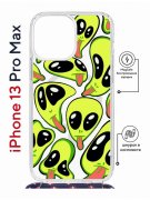 Чехол-накладка Apple iPhone 13 Pro Max (610628) Kruche PRINT Инопланетянин