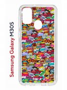 Чехол-накладка Samsung Galaxy M30S (583855) Kruche PRINT Звуки Комиксы