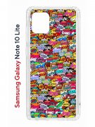 Чехол-накладка Samsung Galaxy Note 10 Lite (582684) Kruche PRINT Звуки Комиксы
