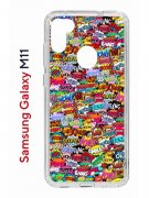 Чехол-накладка Samsung Galaxy M11 (588927) Kruche PRINT Звуки Комиксы