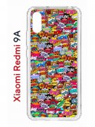 Чехол-накладка Xiaomi Redmi 9A (588935) Kruche PRINT Звуки Комиксы