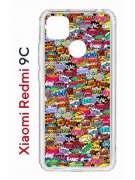 Чехол-накладка Xiaomi Redmi 9C (591325) Kruche PRINT Звуки Комиксы