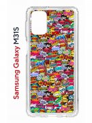 Чехол-накладка Samsung Galaxy M31S (591371) Kruche PRINT Звуки Комиксы