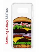 Чехол-накладка Samsung Galaxy S8 Plus (580672) Kruche PRINT Бургер