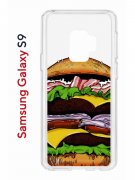 Чехол-накладка Samsung Galaxy S9  (580669) Kruche PRINT Бургер