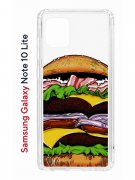 Чехол-накладка Samsung Galaxy Note 10 Lite (582684) Kruche PRINT Бургер