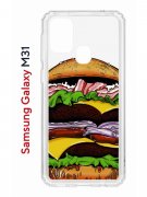 Чехол-накладка Samsung Galaxy M31 (588933) Kruche PRINT Бургер