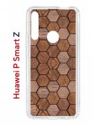 Чехол-накладка Huawei P Smart Z (588928) Kruche PRINT Текстура орех