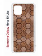 Чехол-накладка Samsung Galaxy Note 10 Lite (582684) Kruche PRINT Текстура орех