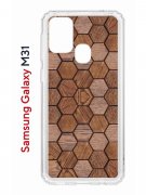 Чехол-накладка Samsung Galaxy M31 (588933) Kruche PRINT Текстура орех