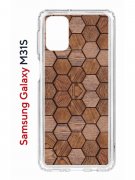 Чехол-накладка Samsung Galaxy M31S (591371) Kruche PRINT Текстура орех