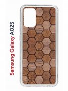 Чехол-накладка Samsung Galaxy A02s (594636) Kruche PRINT Текстура орех