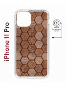Чехол-накладка Apple iPhone 11 Pro (598891) Kruche PRINT Текстура орех Чехол-накладка Apple iPhone 11 Pro (598891) Kruche PRINT Текстура орех